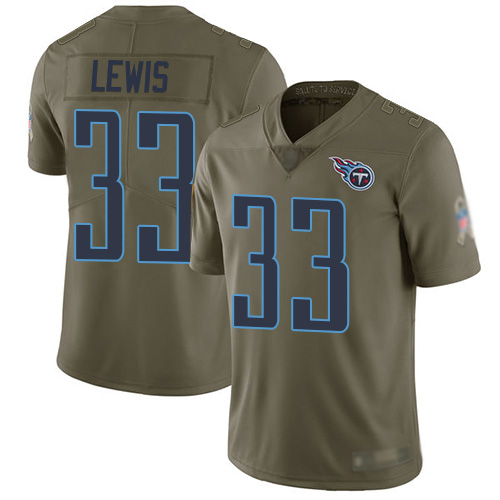 Tennessee Titans Limited Olive Men Dion Lewis Jersey NFL Football #33 2017 Salute to Service